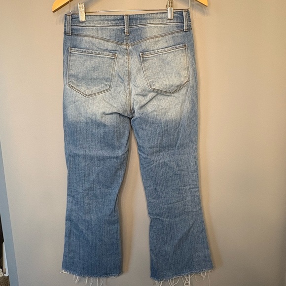 L'AGENCE Sofia Light Blue High Rise Cropped Flare Jeans size 25 - Picture 10 of 16
